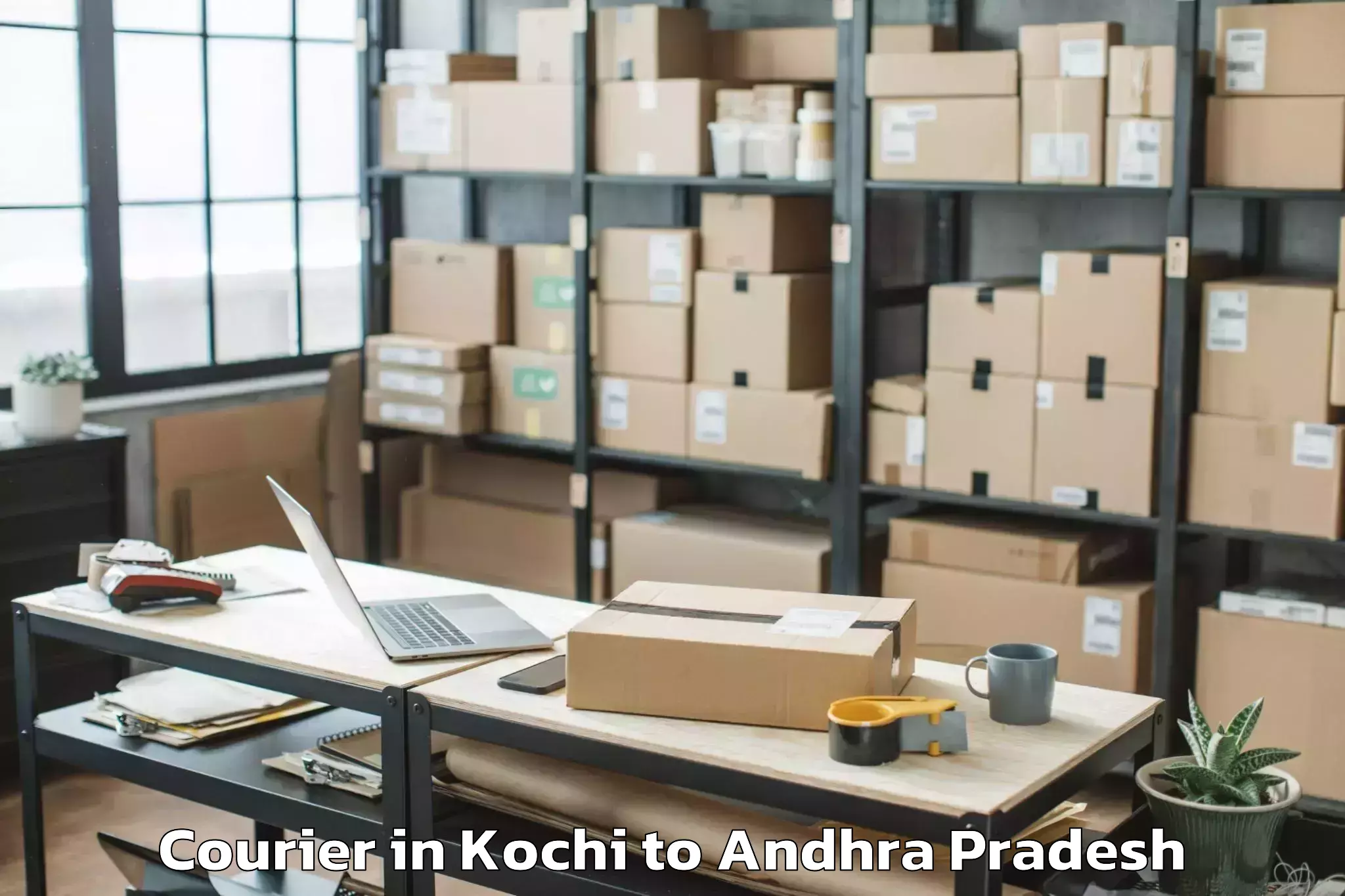 Top Kochi to Peddvaduguru Courier Available